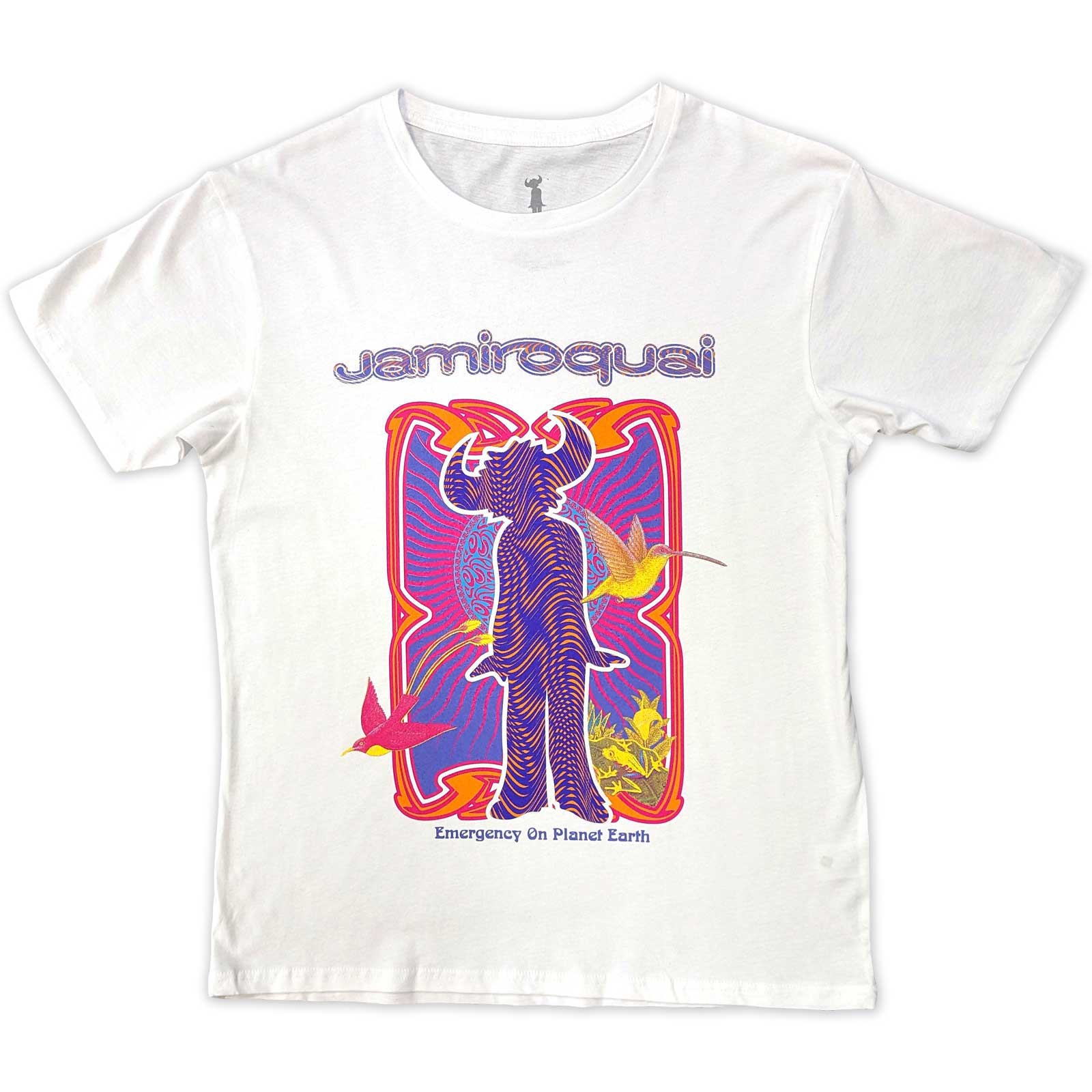 Tričko Jamiroquai - Emergency, Unisex,Biela,XXL
