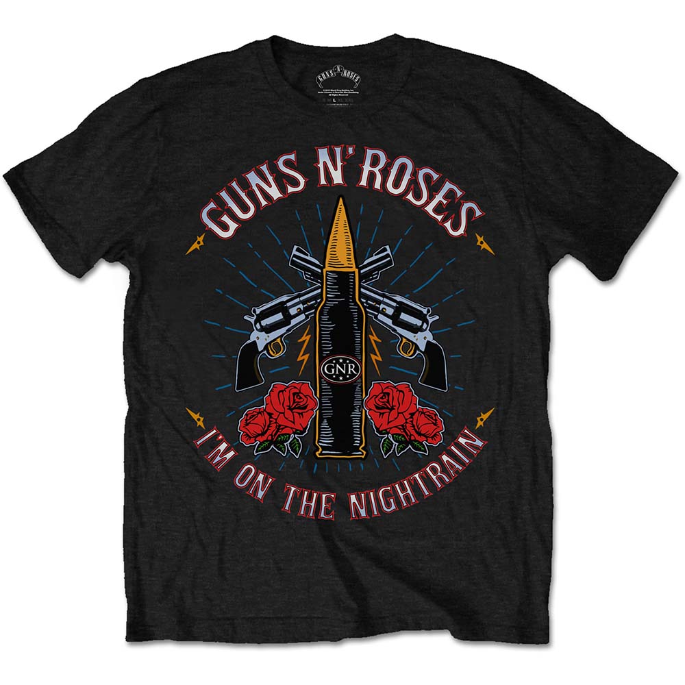 Tričko Guns N’ Roses - Night Train, Unisex,Čierna,XXL