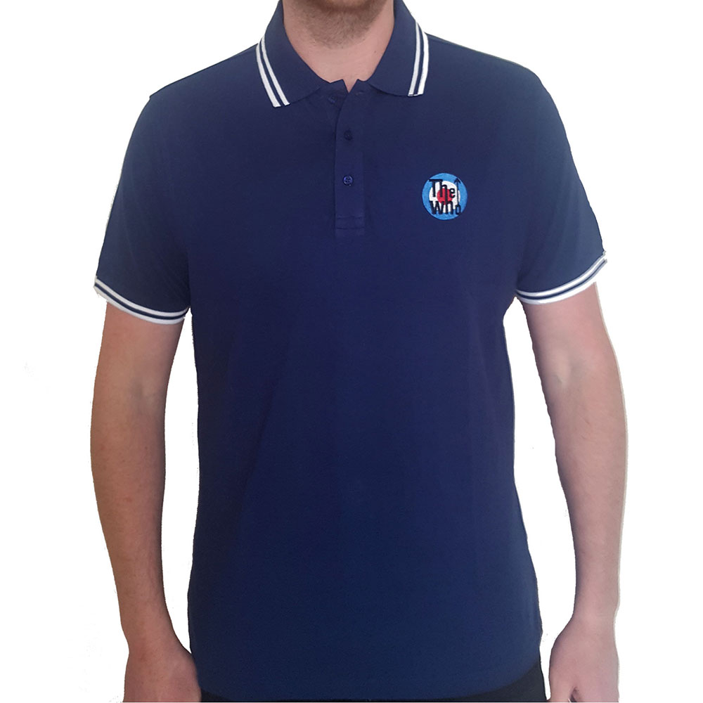 Polokošeľa The Who - Target Logo, Unisex,Modrá,XXL
