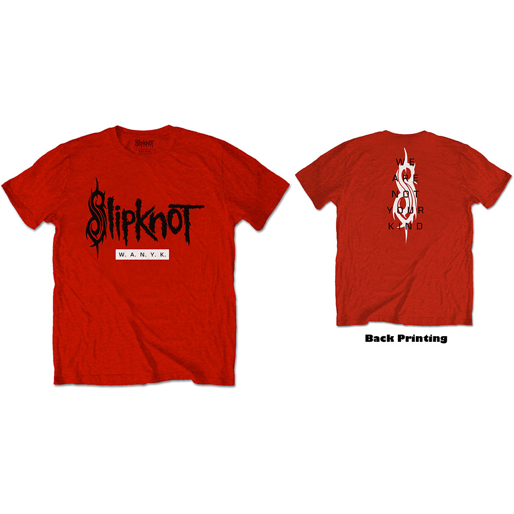 Tričko Slipknot - WANYK, Unisex,Červená,XS