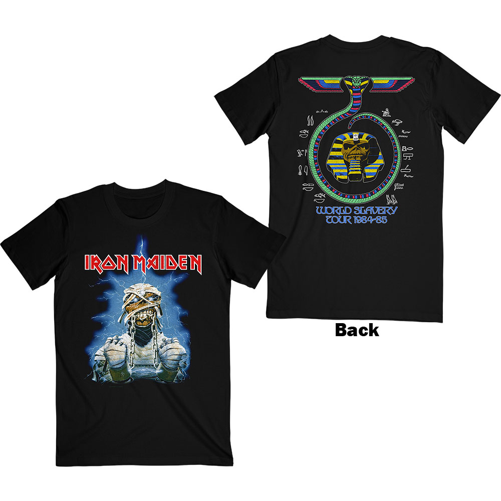 Tričko Iron Maiden - World Slavery Tour '84 - '85, Unisex,Čierna,XXL