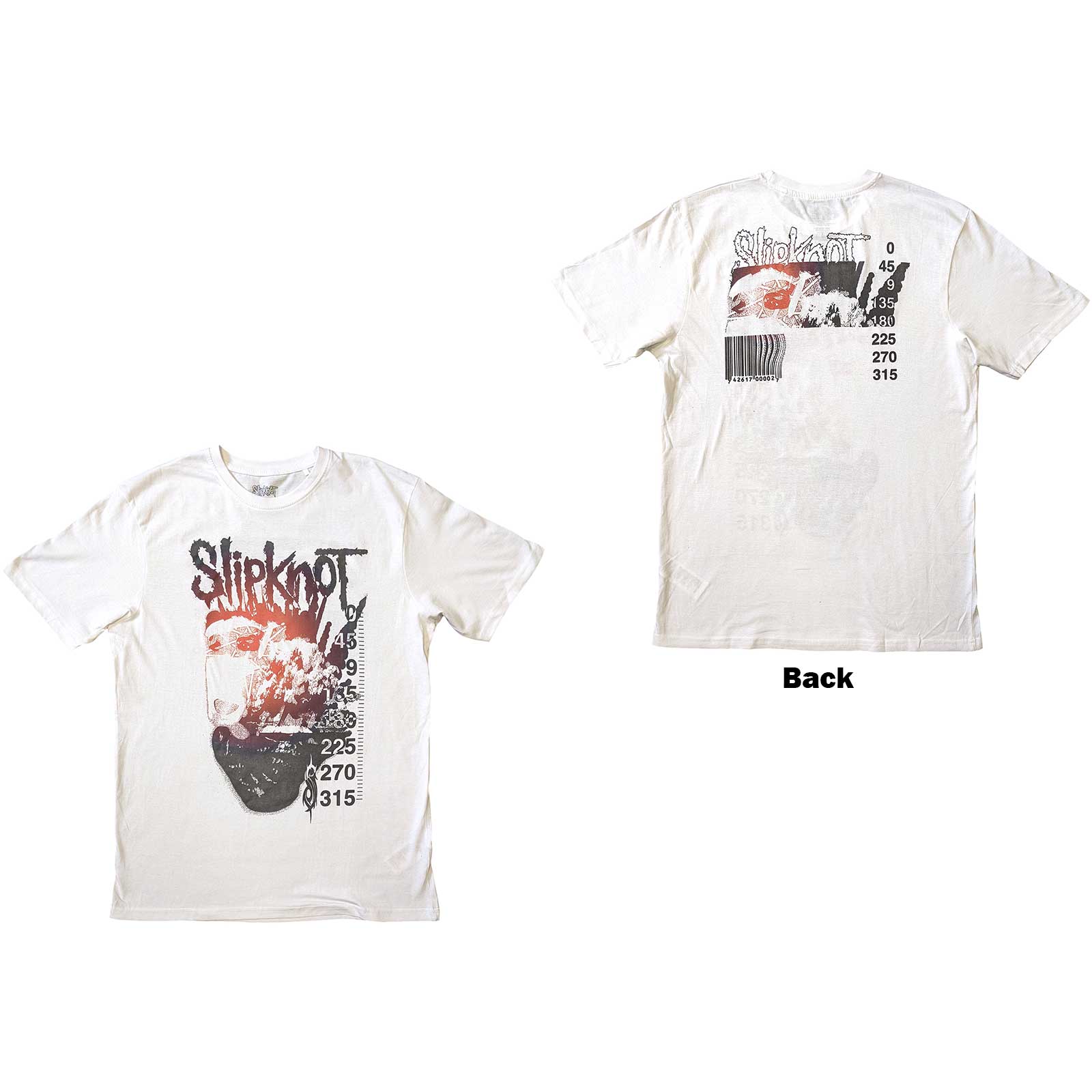 Tričko Slipknot - The End, Unisex,Biela,XXL