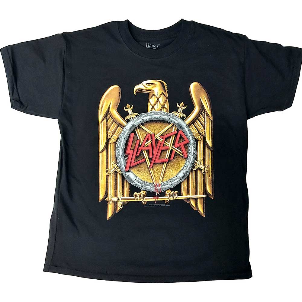 Tričko Slayer - Gold Eagle, Dieťa,Čierna,3 – 4 roky