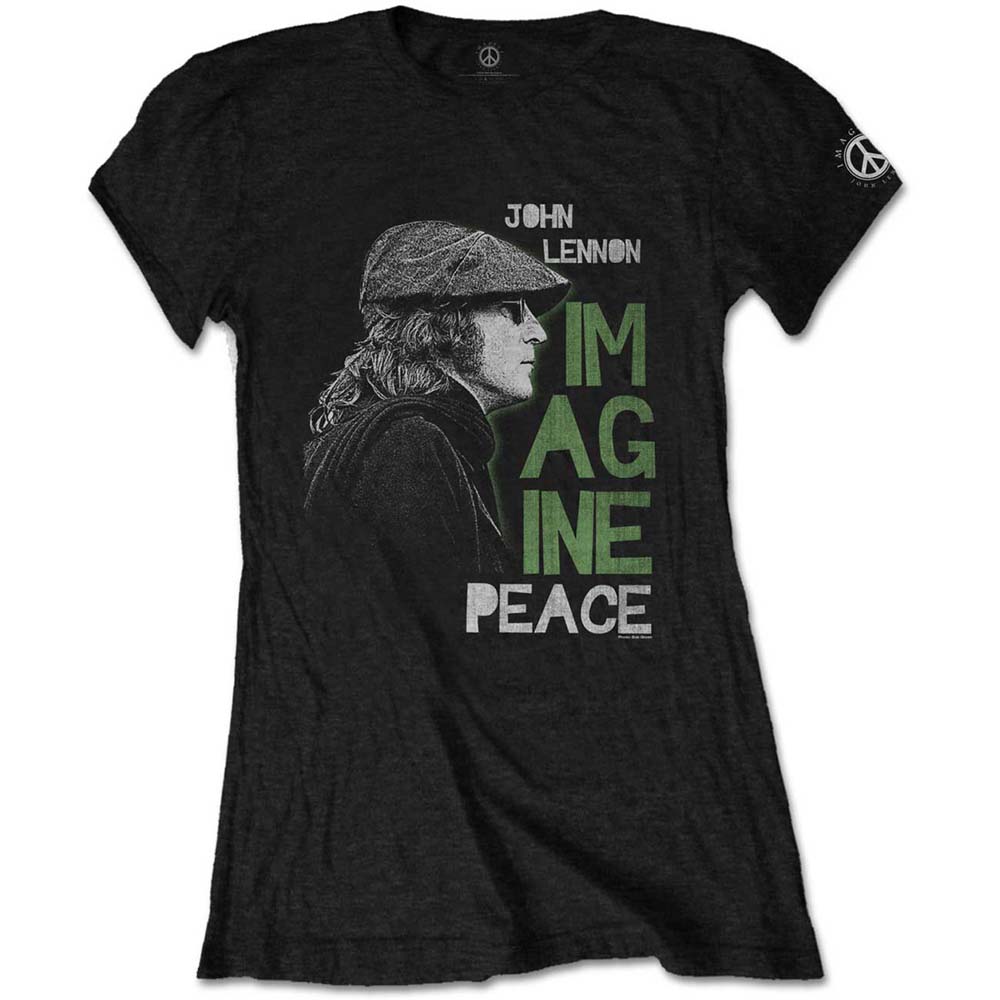 Tričko John Lennon - Imagine Peace, Žena,Čierna,4XL