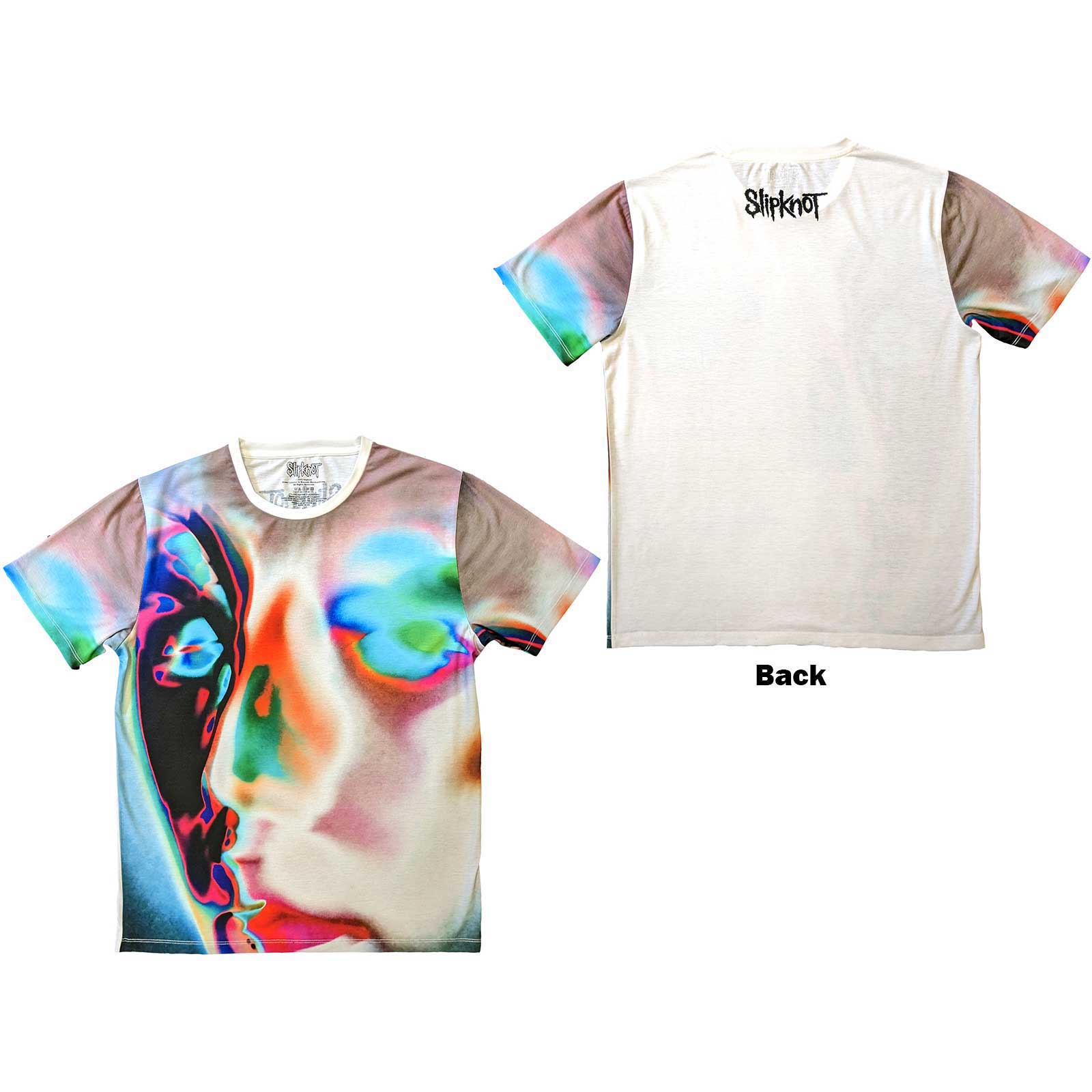 Tričko Slipknot - Adderall Face, Unisex,Biela,XXL