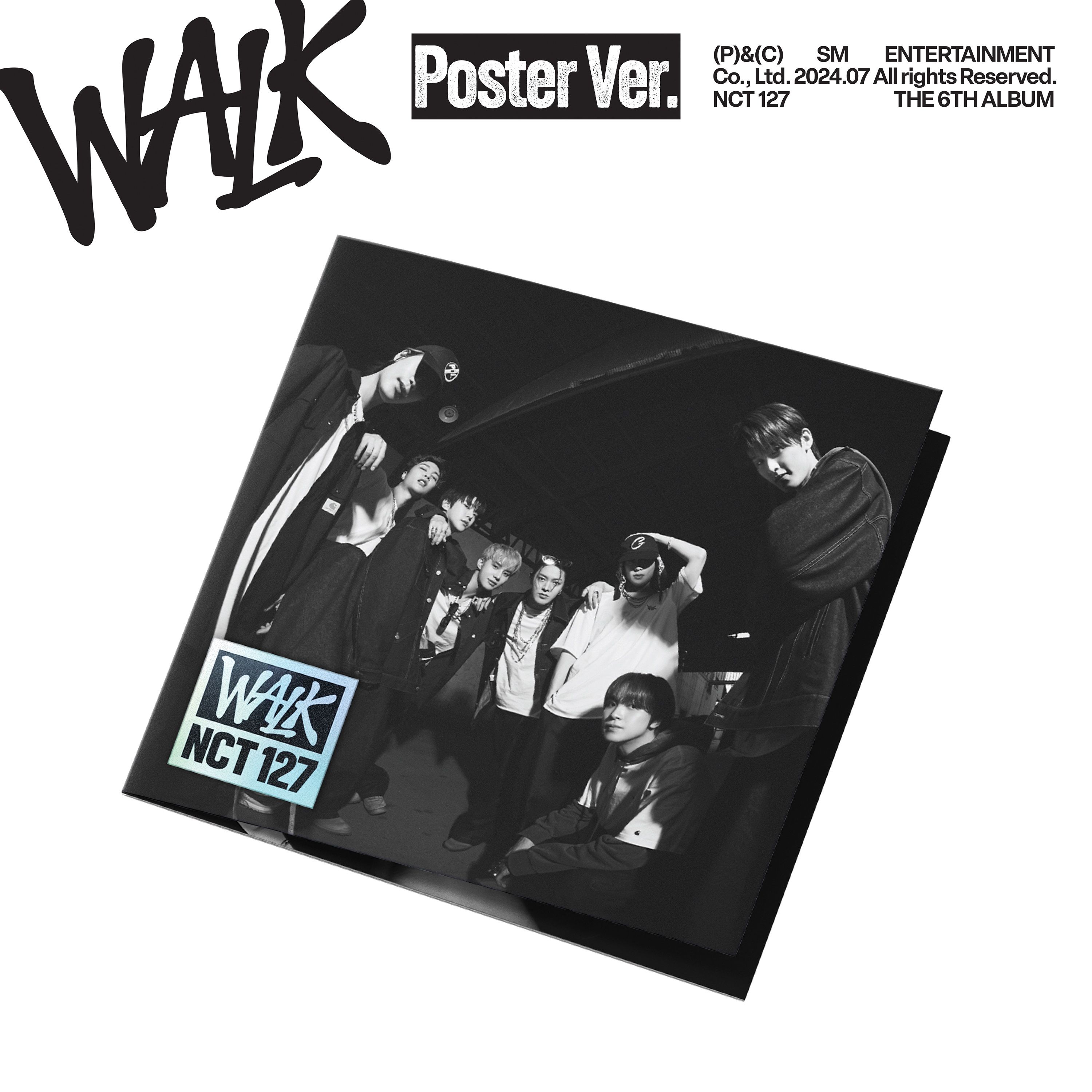 CD NCT 127 - WALK-THE 6TH ALBUM POSTER