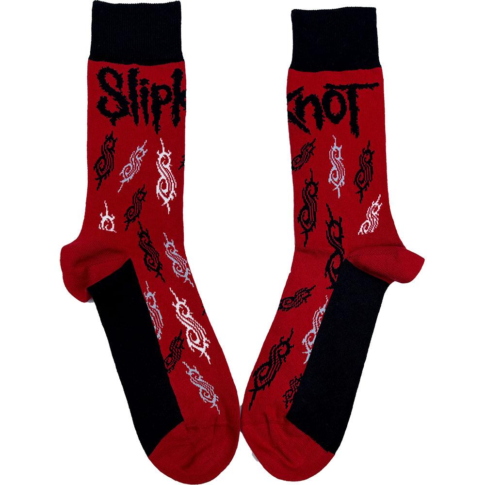 Ponožky Slipknot - Tribal S, Unisex,Červená,UK 7 - 11