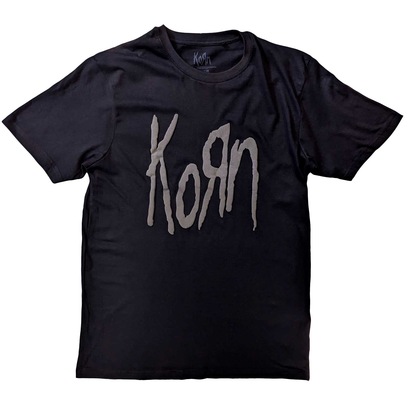 Tričko Korn - Logo, Unisex,Čierna,XXL