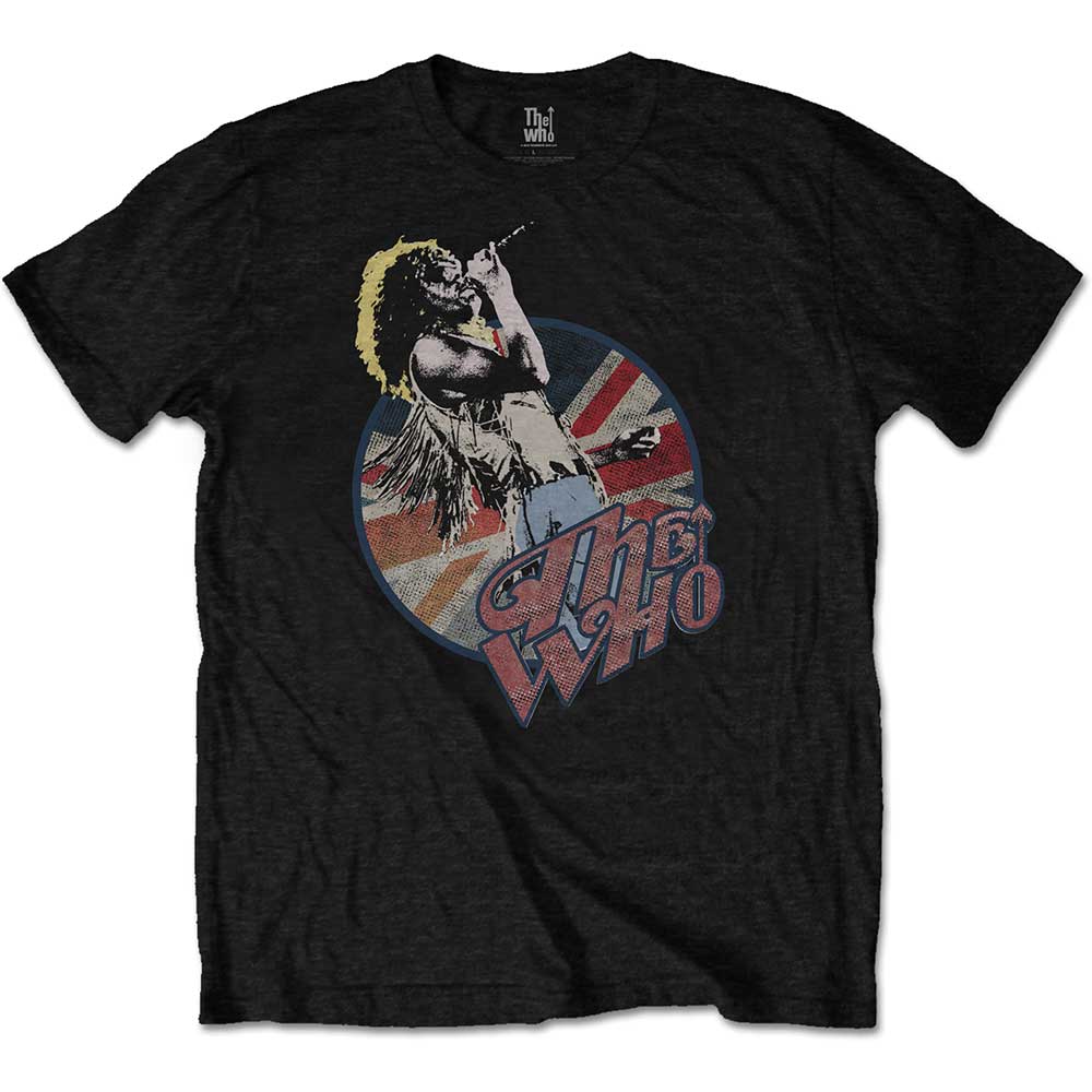Tričko The Who - Roger Vintage Pose, Unisex,Čierna,XXL