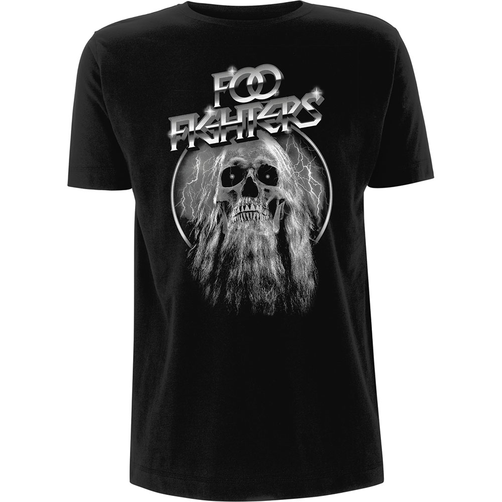 Tričko Foo Fighters - Bearded Skull, Unisex,Čierna,XXL