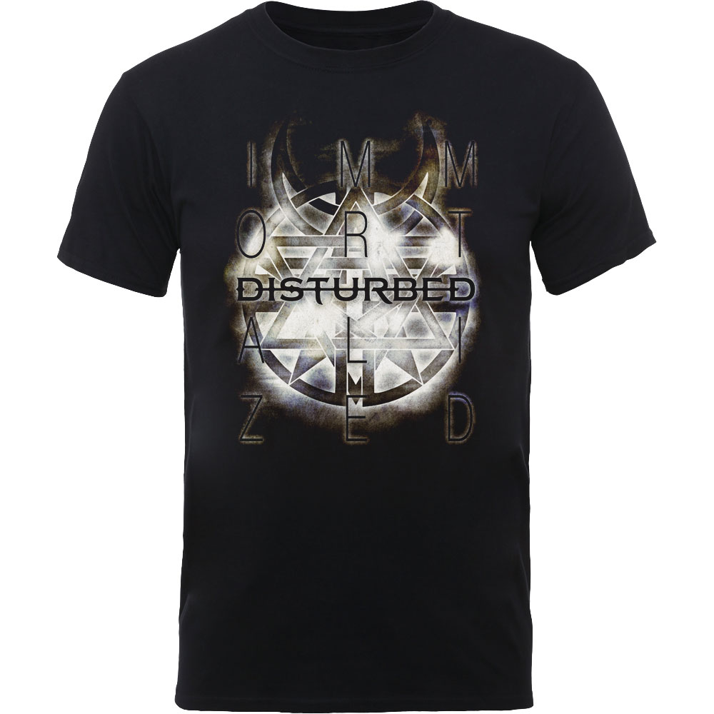 Tričko DISTURBED - Symbol, Unisex,Čierna,S