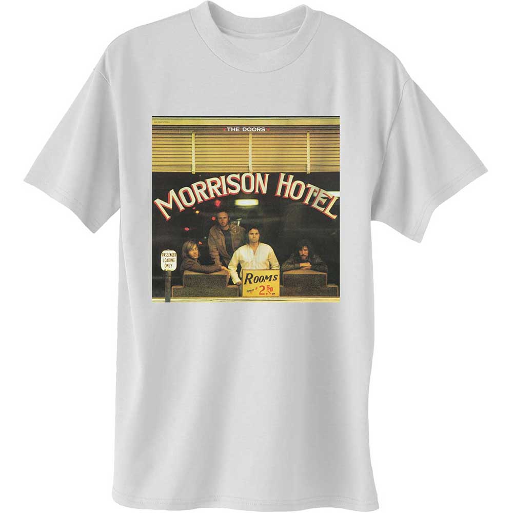 Tričko The Doors - Morrison Hotel, Unisex,Biela,XXL