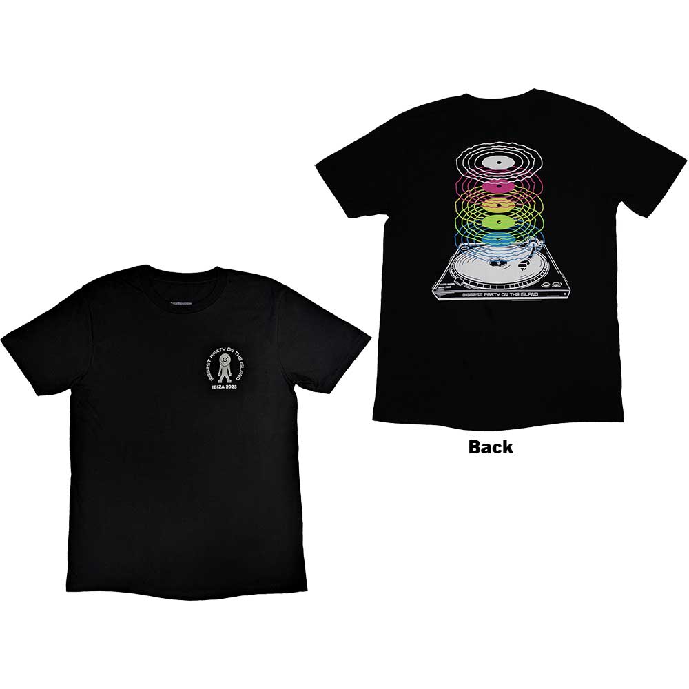Tričko Calvin Harris - Record Back, Unisex,Čierna,XXL