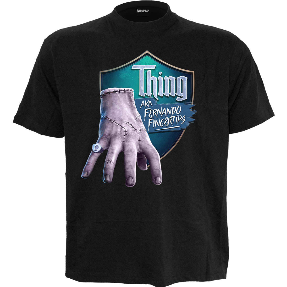 Tričko Wednesday - Fernando Fingertips', Unisex,Čierna,S