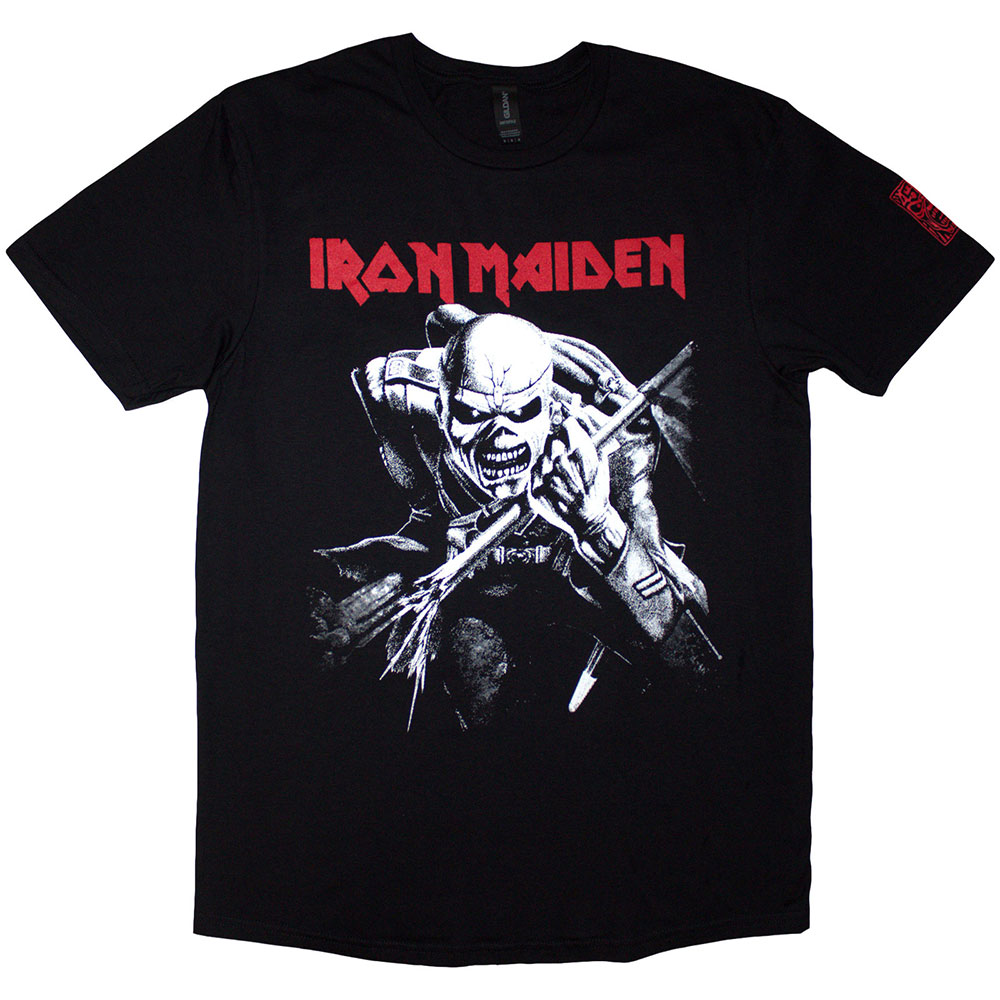 Tričko Iron Maiden - 50 Trooper Charge White, Unisex,Čierna,XXL