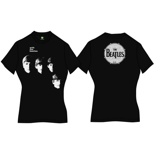 Tričko The Beatles - With The Beatles, Žena,Čierna,XS