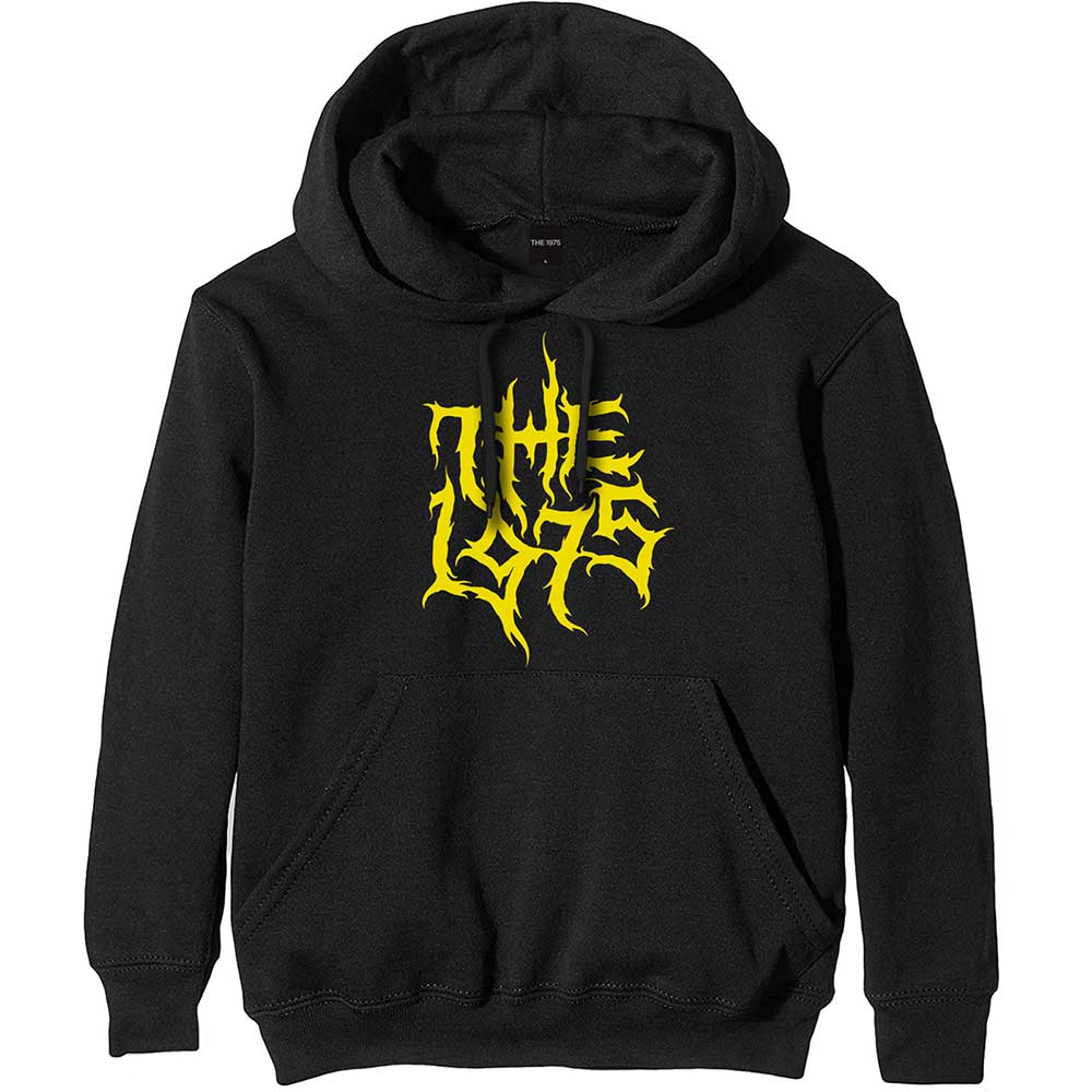 Mikina The 1975 - Gold Logo, Unisex,Čierna,S