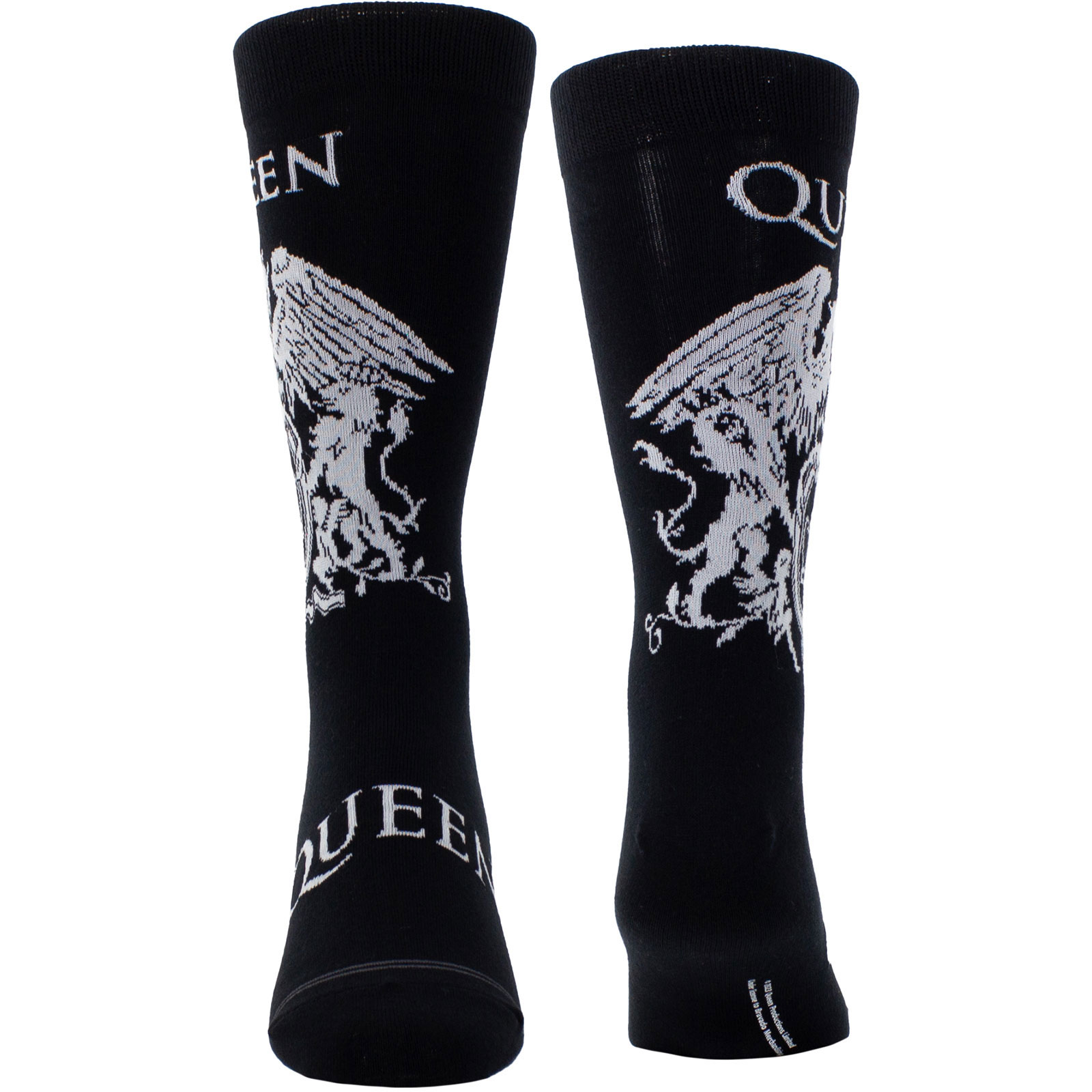 Ponožky Queen - Unisex Crew Socks: White Crest (Black)  (UK Size 6.5 - 11), Unisex,Čierna,Univerzálna