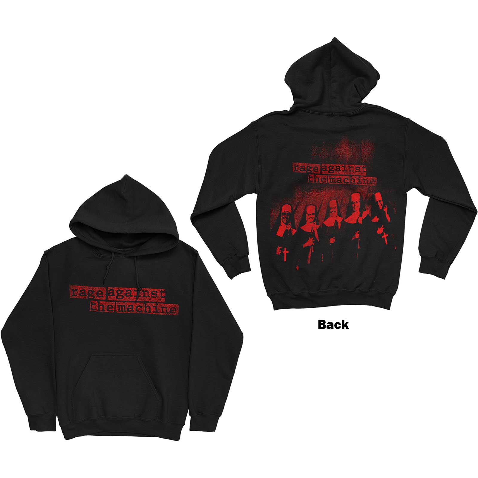Mikina Rage Against the Machine - Nuns, Unisex,Čierna,XXL