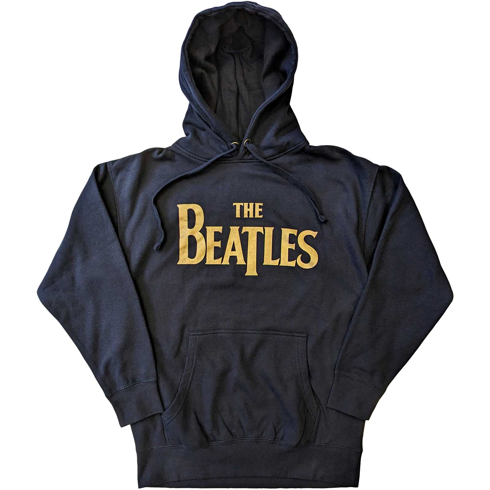 Mikina The Beatles - Gold Drop T Logo, Unisex,Modrá,XXL