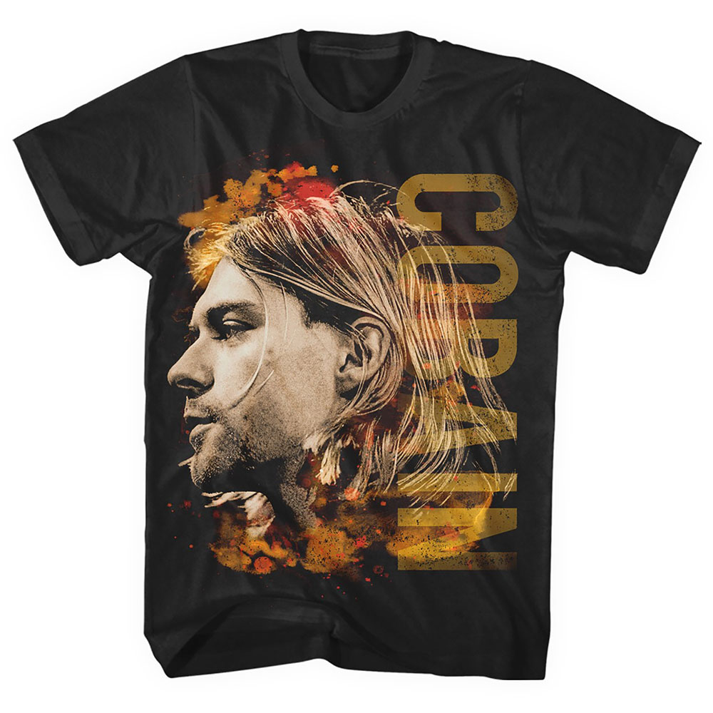 Tričko Kurt Cobain - Coloured Side View, Unisex,Čierna,XXL