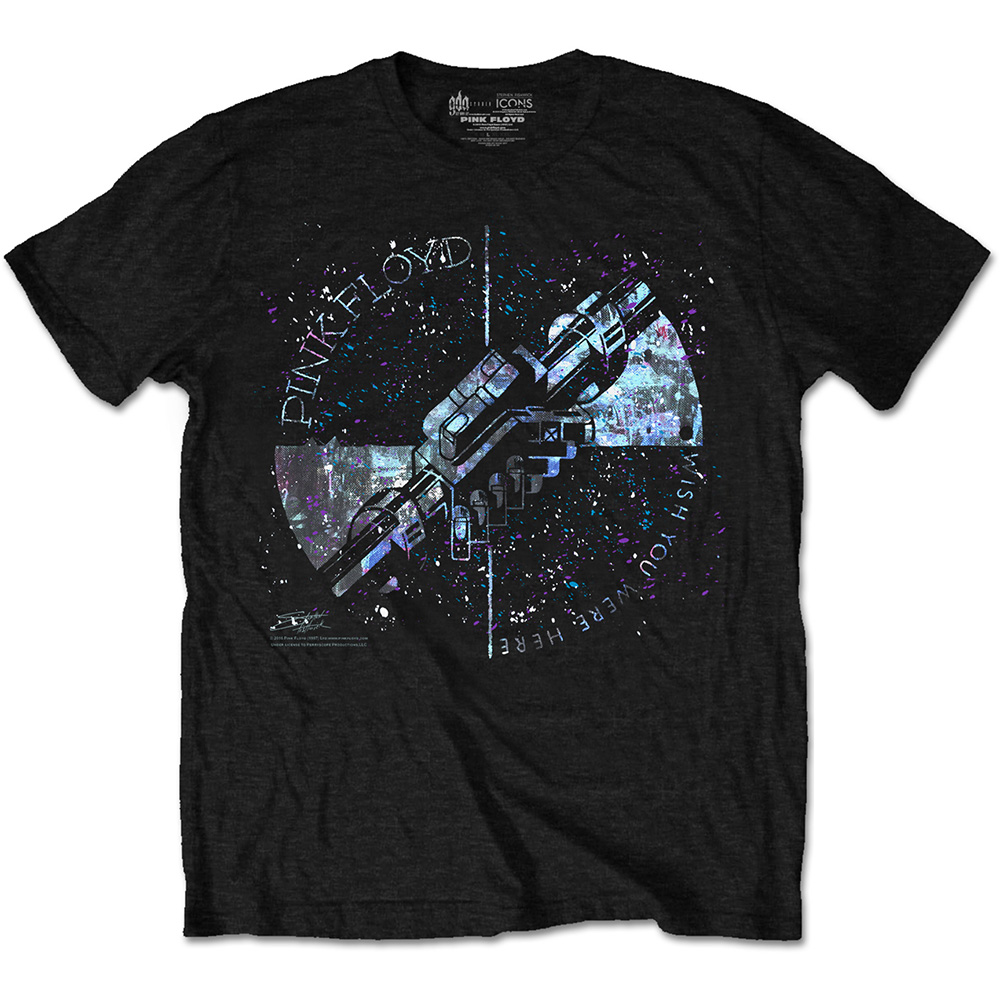 Tričko Pink Floyd - Machine Greeting Blue, Unisex,Čierna,M