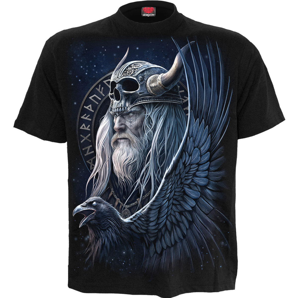 Tričko Spiral Stairs - Odin's Warrior, Unisex,Čierna,S