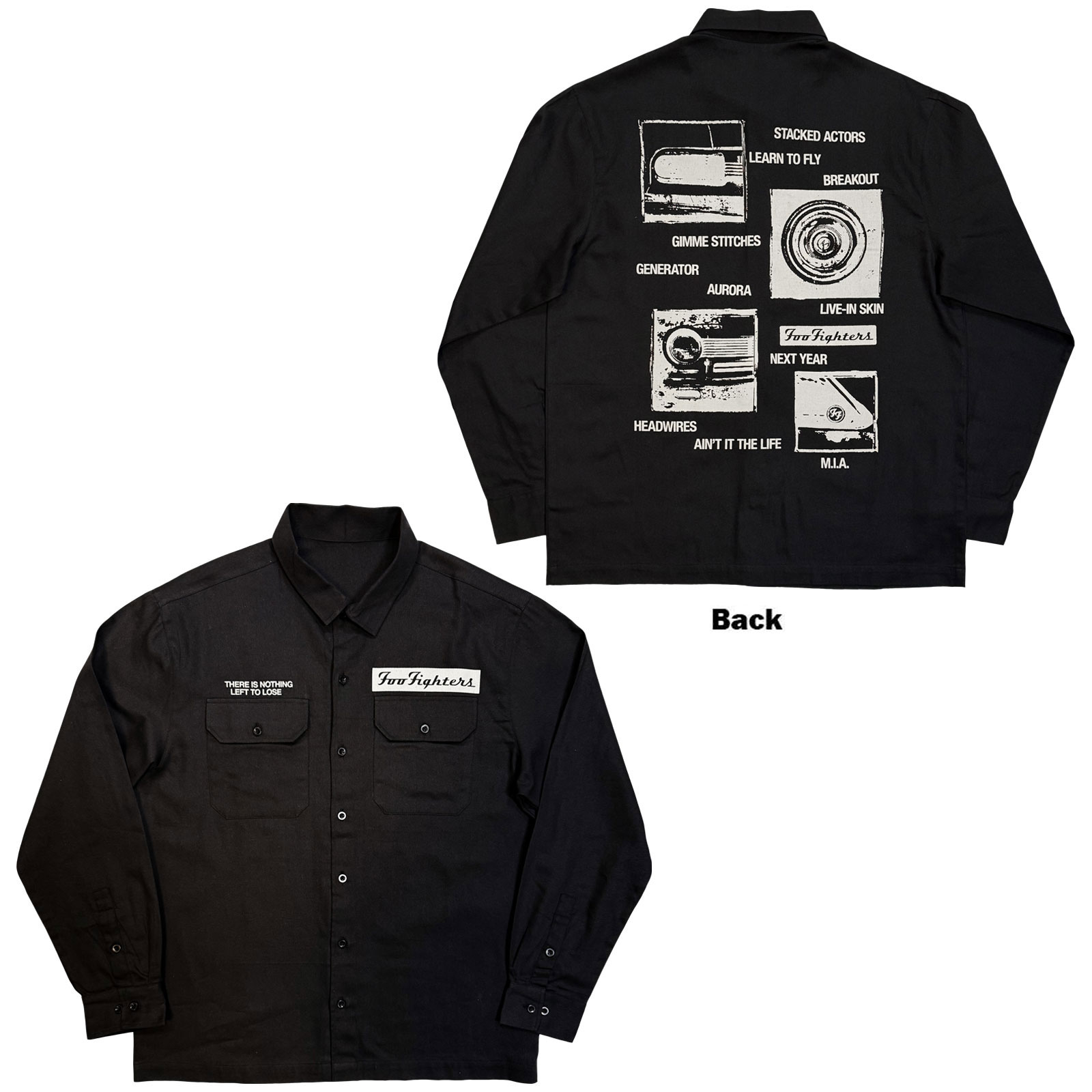 Košeľa Foo Fighters - Nothing Left To Lose Mono, Unisex,Čierna,XXL
