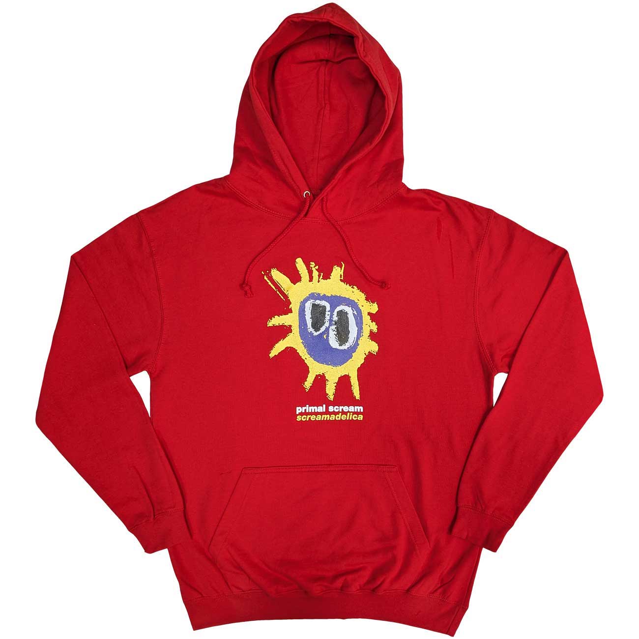 Mikina Primal Scream - Screamadelica, Unisex,Červená,XXL