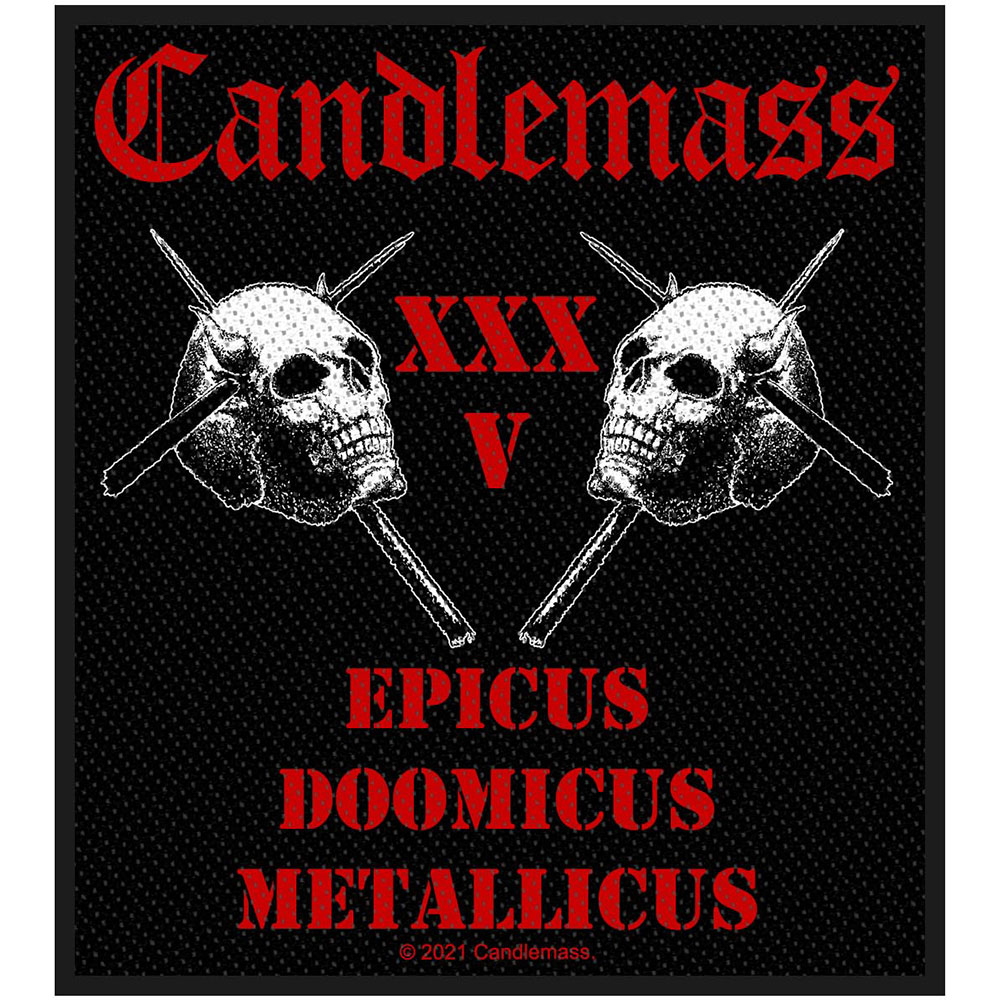Nažehlovačka Candlemass - Epicus 35th Anniversary