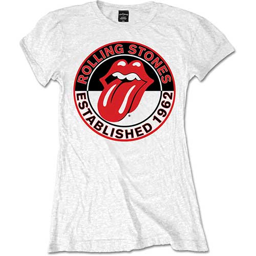 Tričko The Rolling Stones - Est. 1962, Žena,Biela,XXL