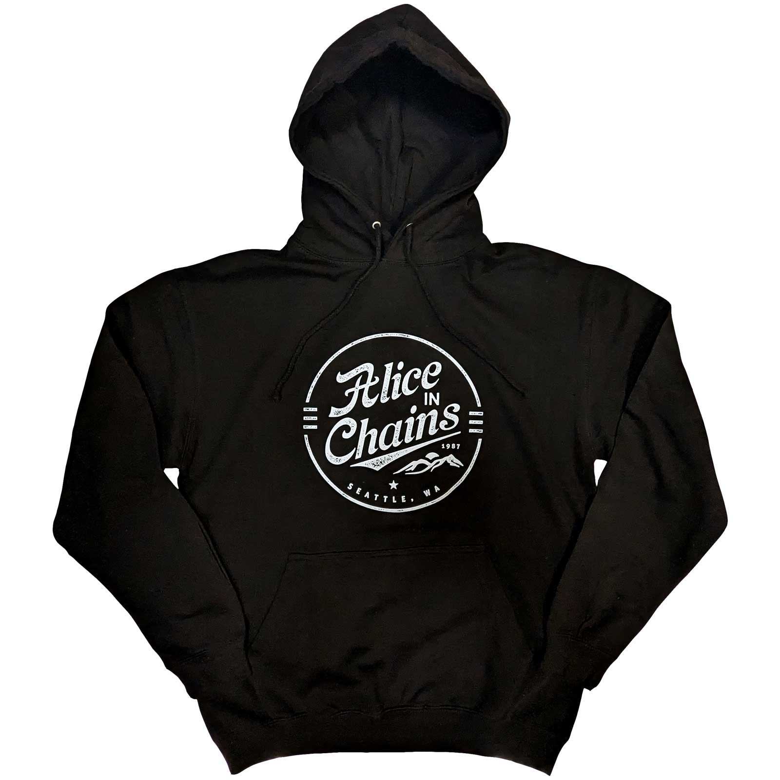 Mikina Alice In Chains - Circle Emblem, Unisex,Čierna,XXL