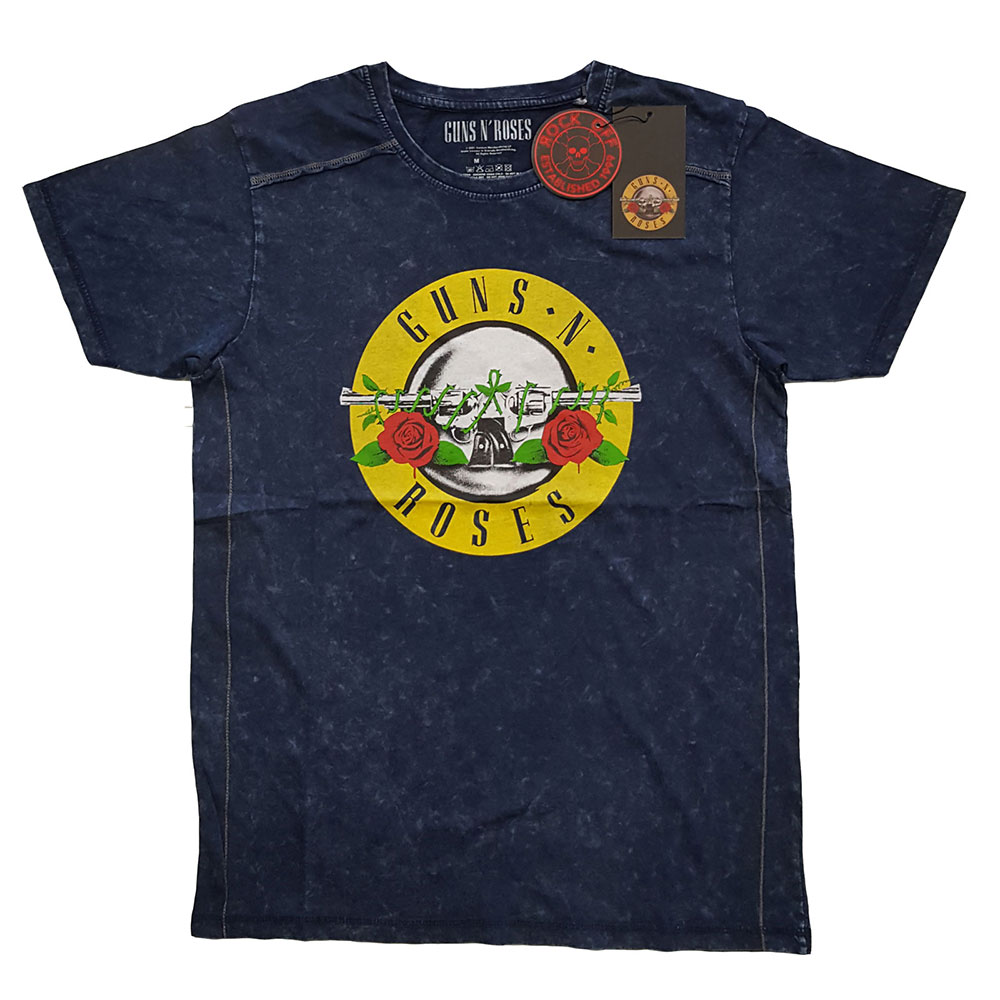 Tričko Guns N’ Roses - Classic Logo, Unisex,Modrá,XXL