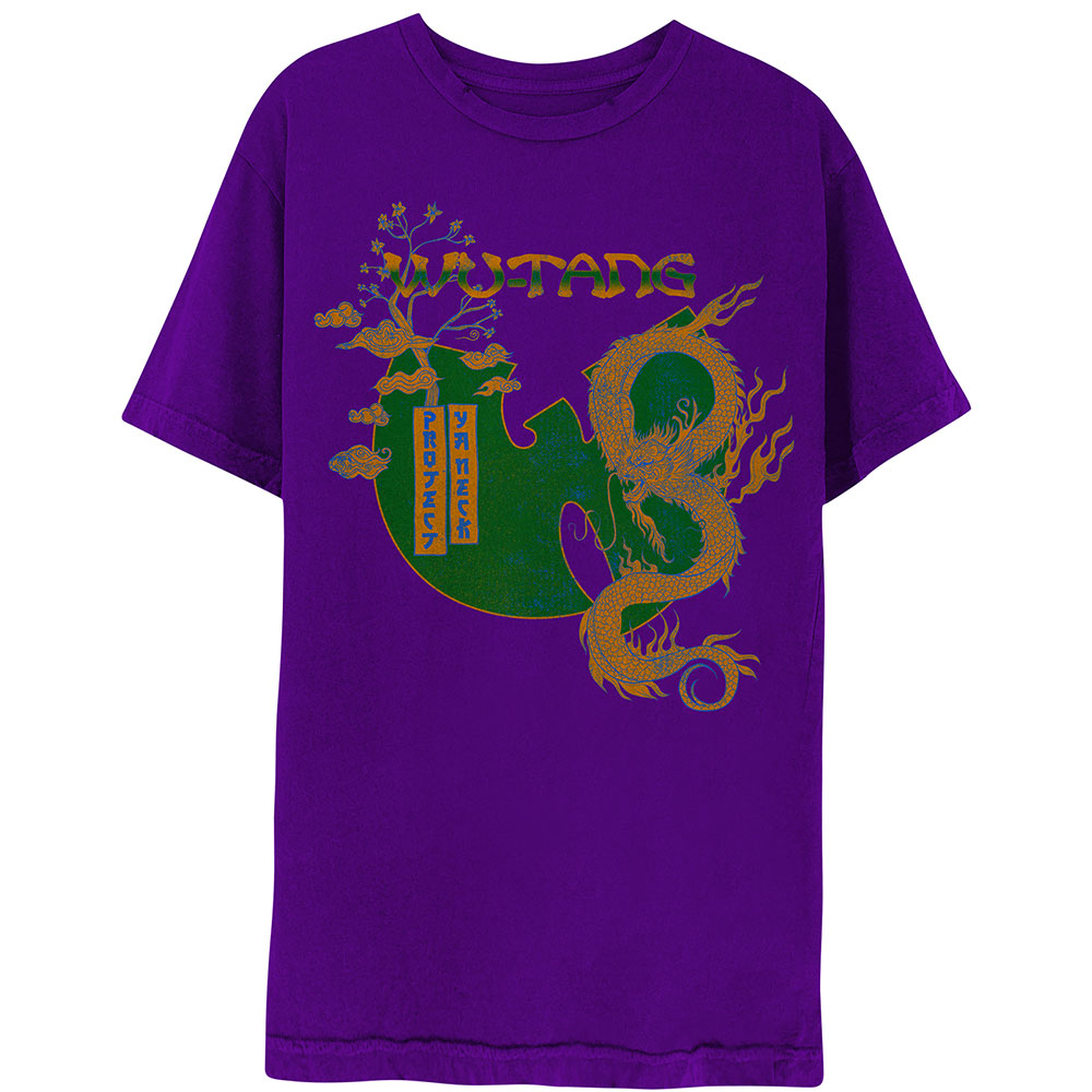 Tričko Wu-Tang Clan - Dragon Bonsai, Unisex,Fialová,XXL