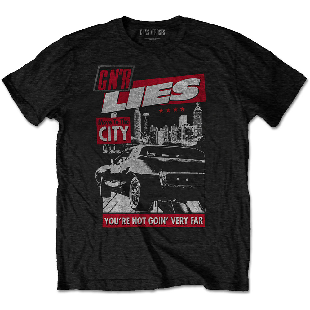 Tričko Guns N’ Roses - Move to the City, Unisex,Čierna,XL