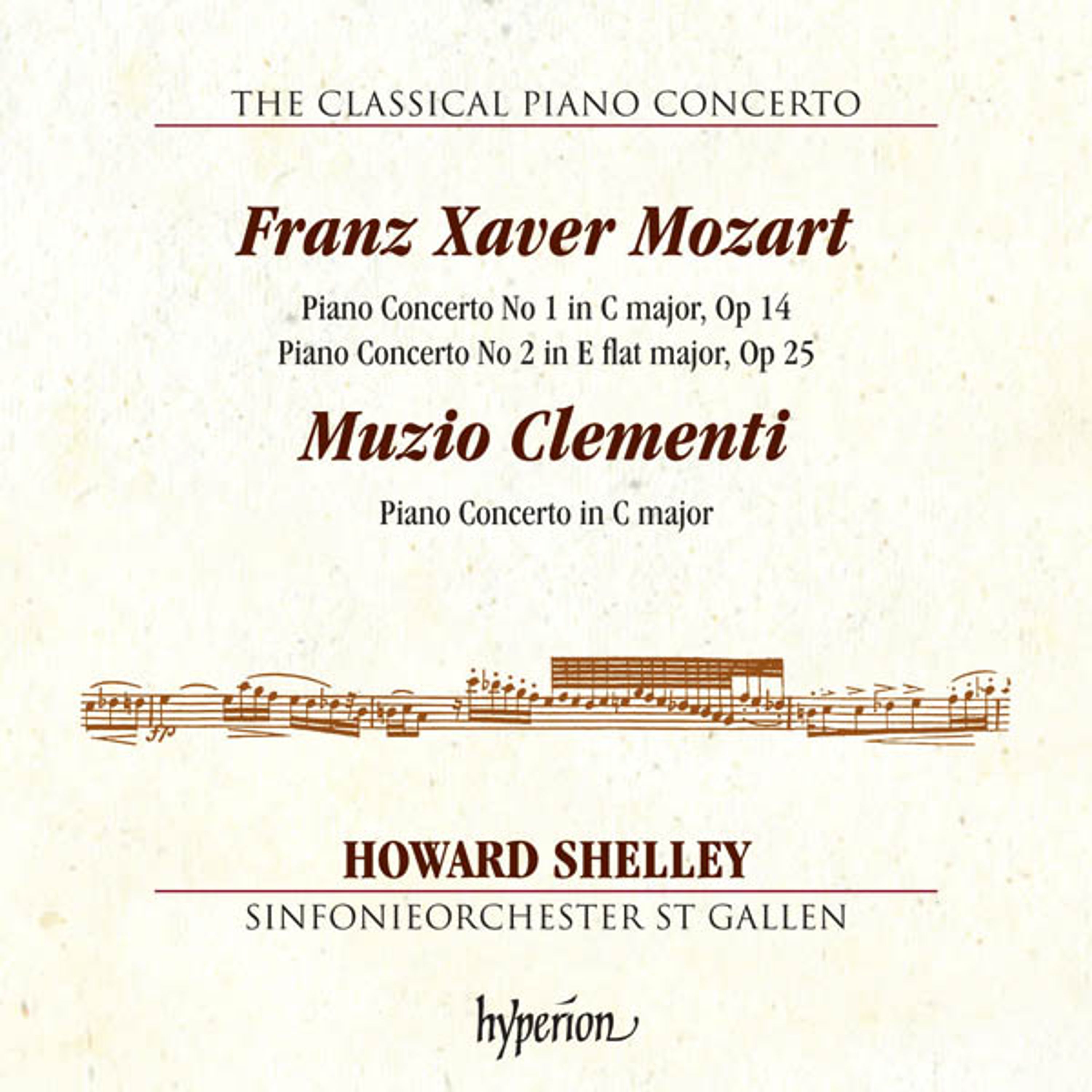 CD Franz Xaver Wolfgang Mozart - PIANO CONCERTOS