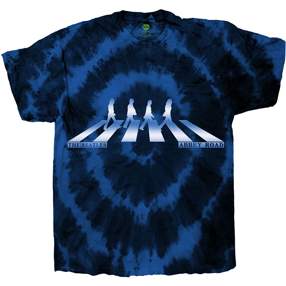 Tričko The Beatles - Abbey Road Crossing Gradient, Unisex,Modrá,M
