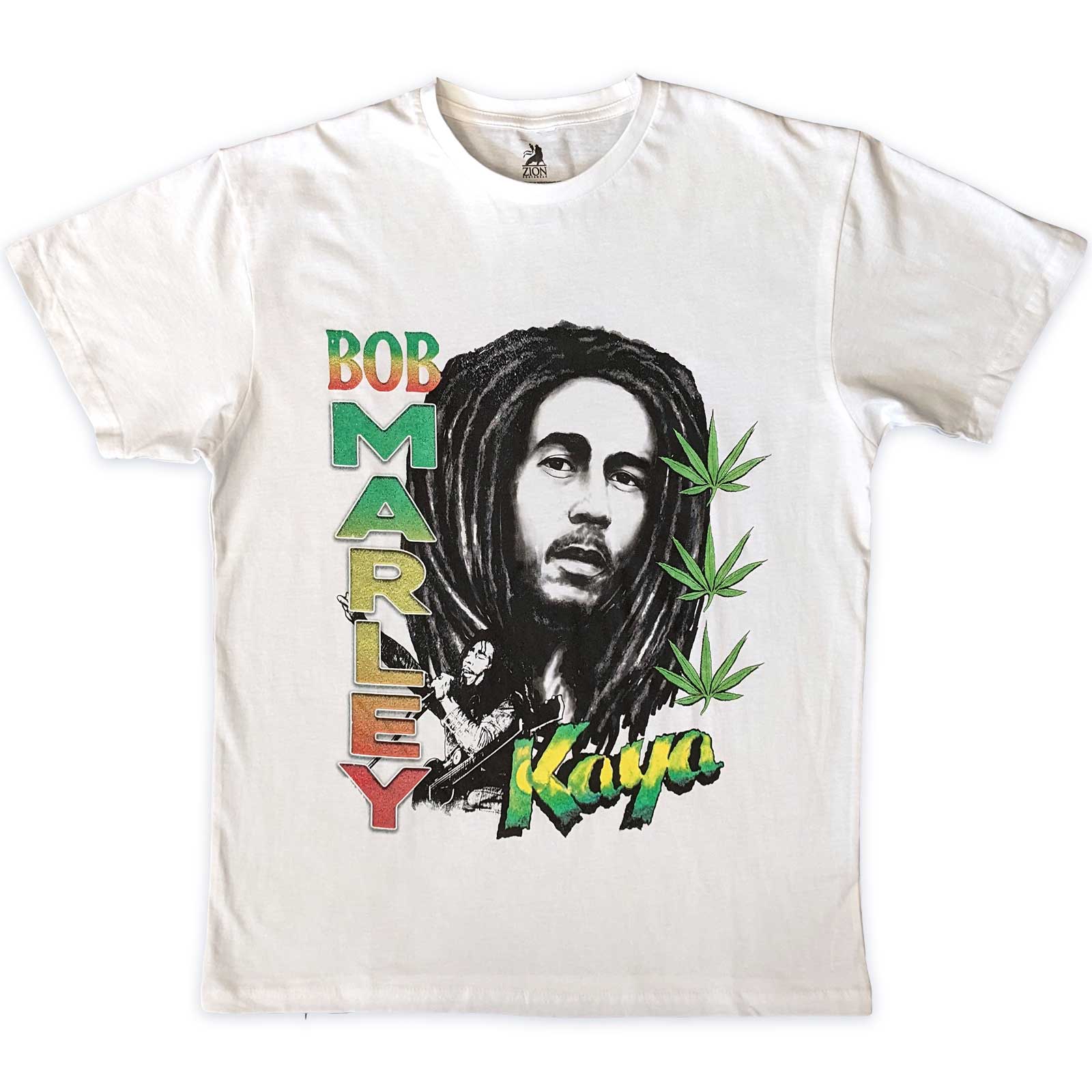Tričko Bob Marley - Kaya Illustration, Unisex,Biela,XXL