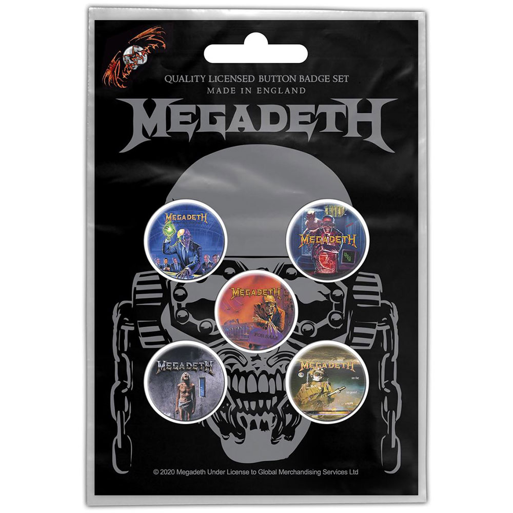 Odznak Megadeth - Vic Rattlehead