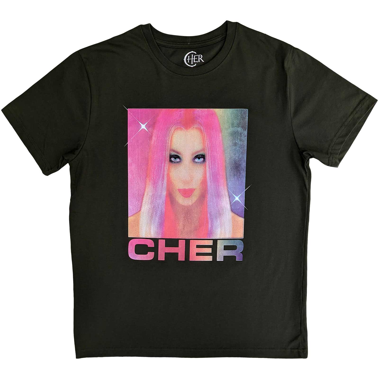 Tričko Cher - Pink Hair, Unisex,Zelená,XL
