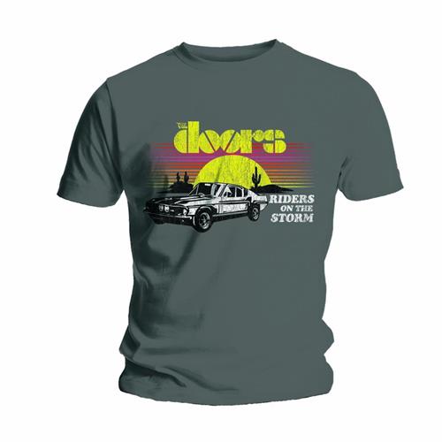 Tričko The Doors - Riders, Unisex,Šedá,XXL