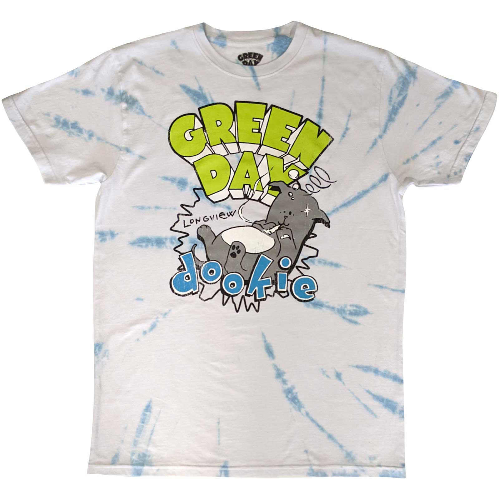 Tričko Green Day - Dookie Longview, Unisex,Biela,XXL