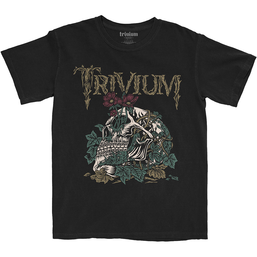 Tričko Trivium - Skelly Flower, Unisex,Čierna,XXL