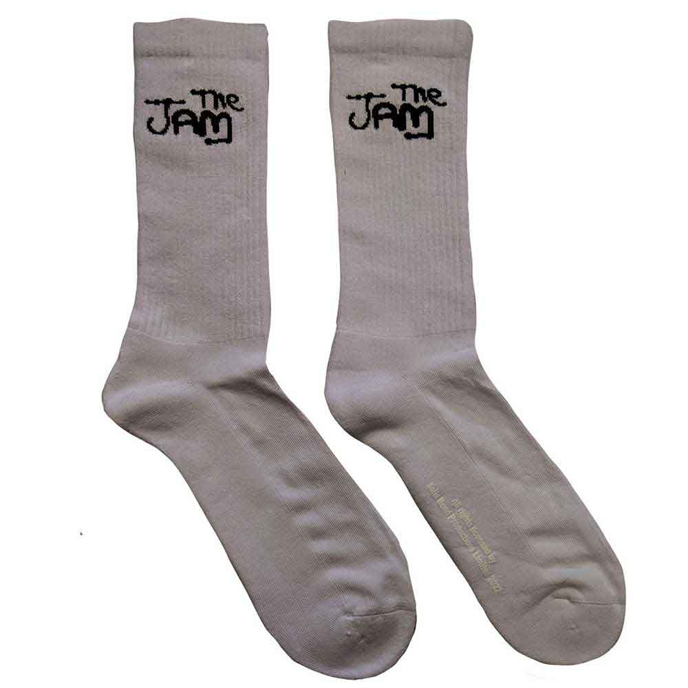 Ponožky The Jam - Logo, Unisex,Biela,UK 7 - 11