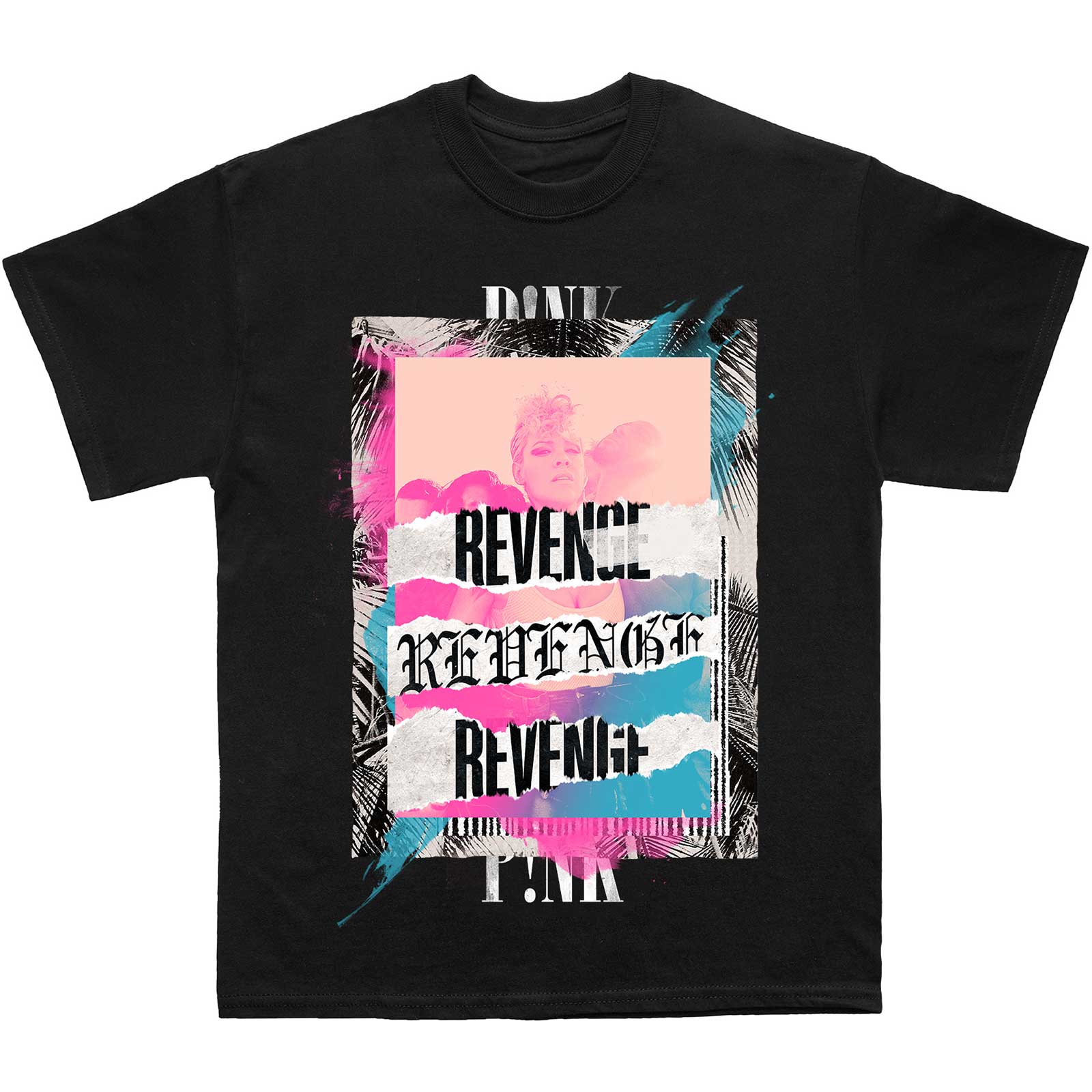 Tričko Pink - Revenge, Unisex,Čierna,XXL