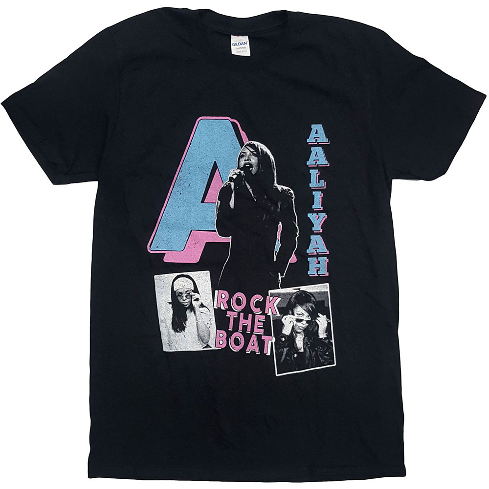 Tričko Aaliyah - Rock The Boat, Unisex,Čierna,XXL