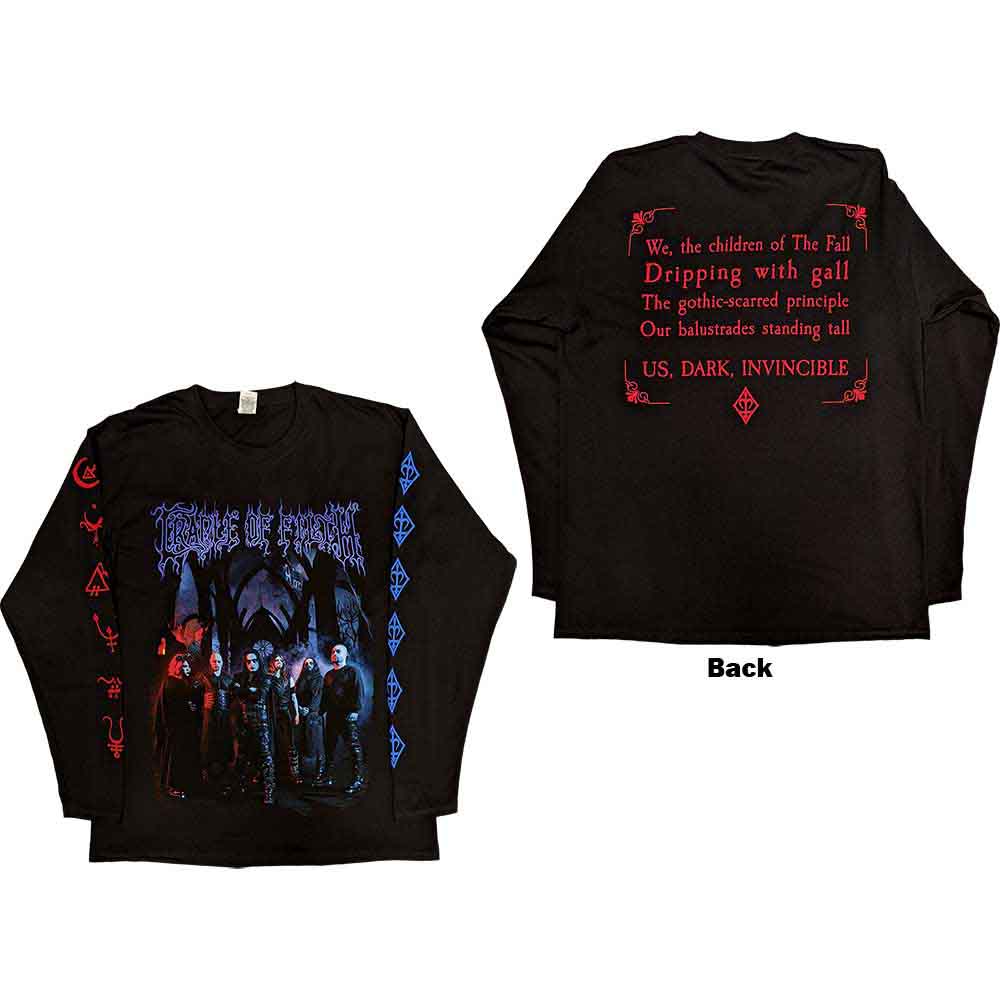 Tričko s dlhým rukávom Cradle of Filth - Existence Band, Unisex,Čierna,L