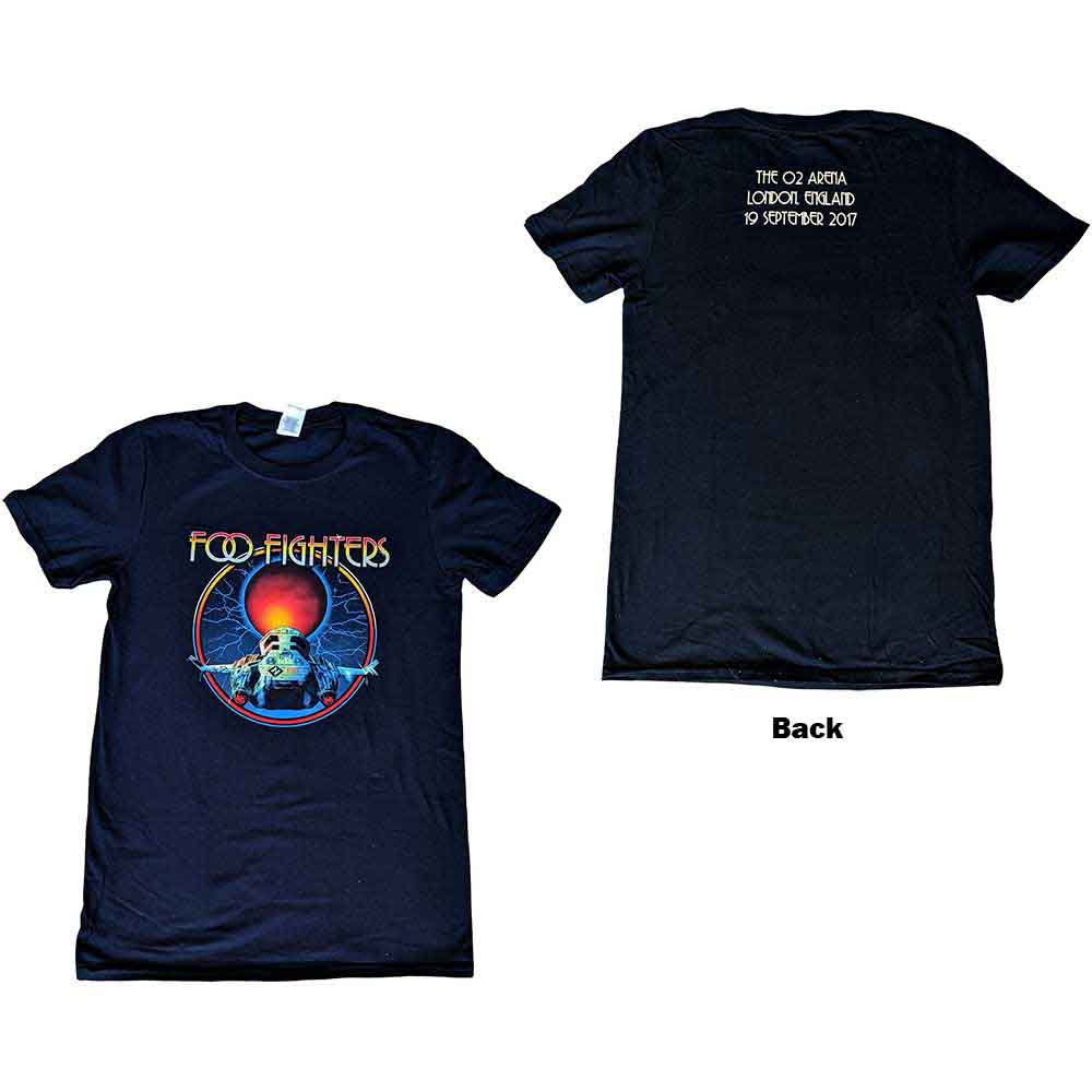 Tričko Foo Fighters - O2 Arena 2017, Unisex,Čierna,S
