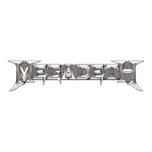 Odznak Megadeth - Chrome Logo