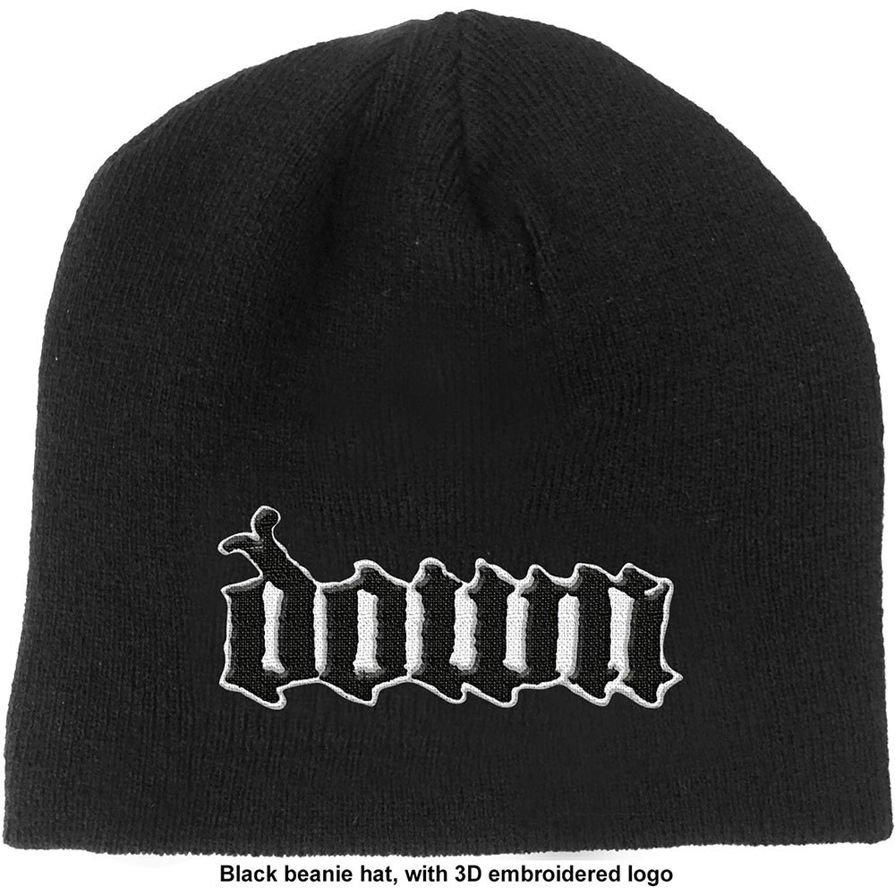 Čapica Down - Logo, Unisex,Čierna,Univerzálna